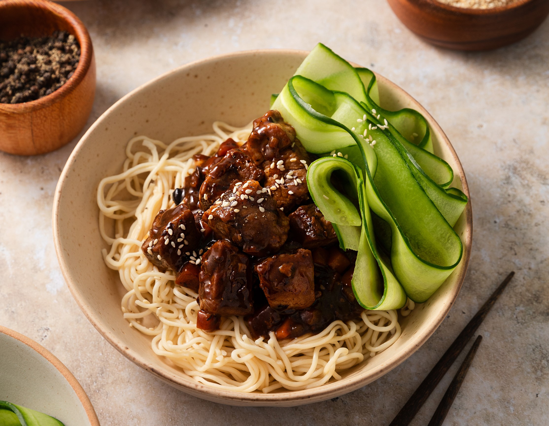 LKK  pork  black bean stir fry  angle 600x465