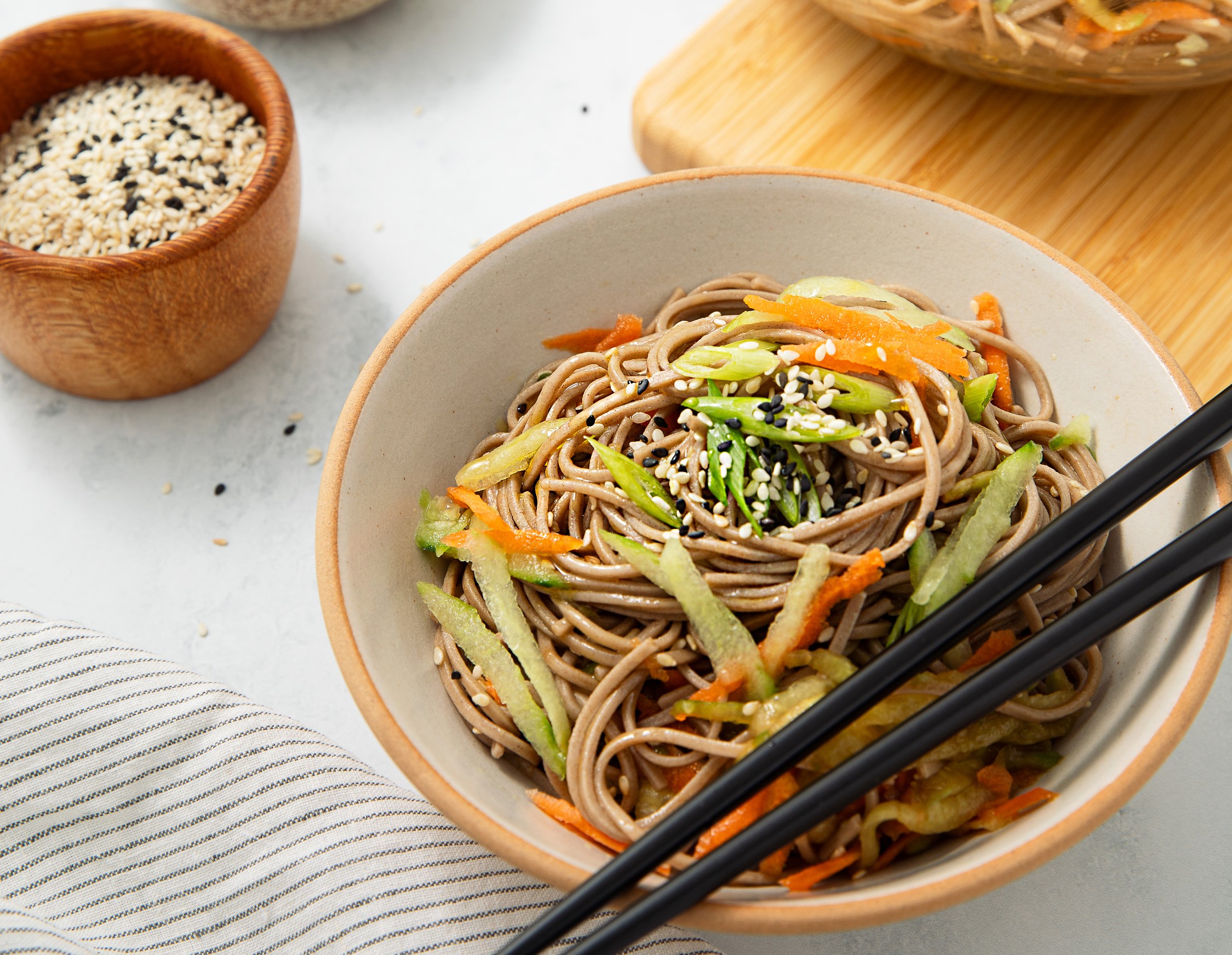 LKK Cucumber soba salad - angle 600x465