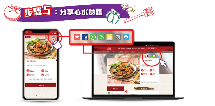STEP 5【分享心水食譜】