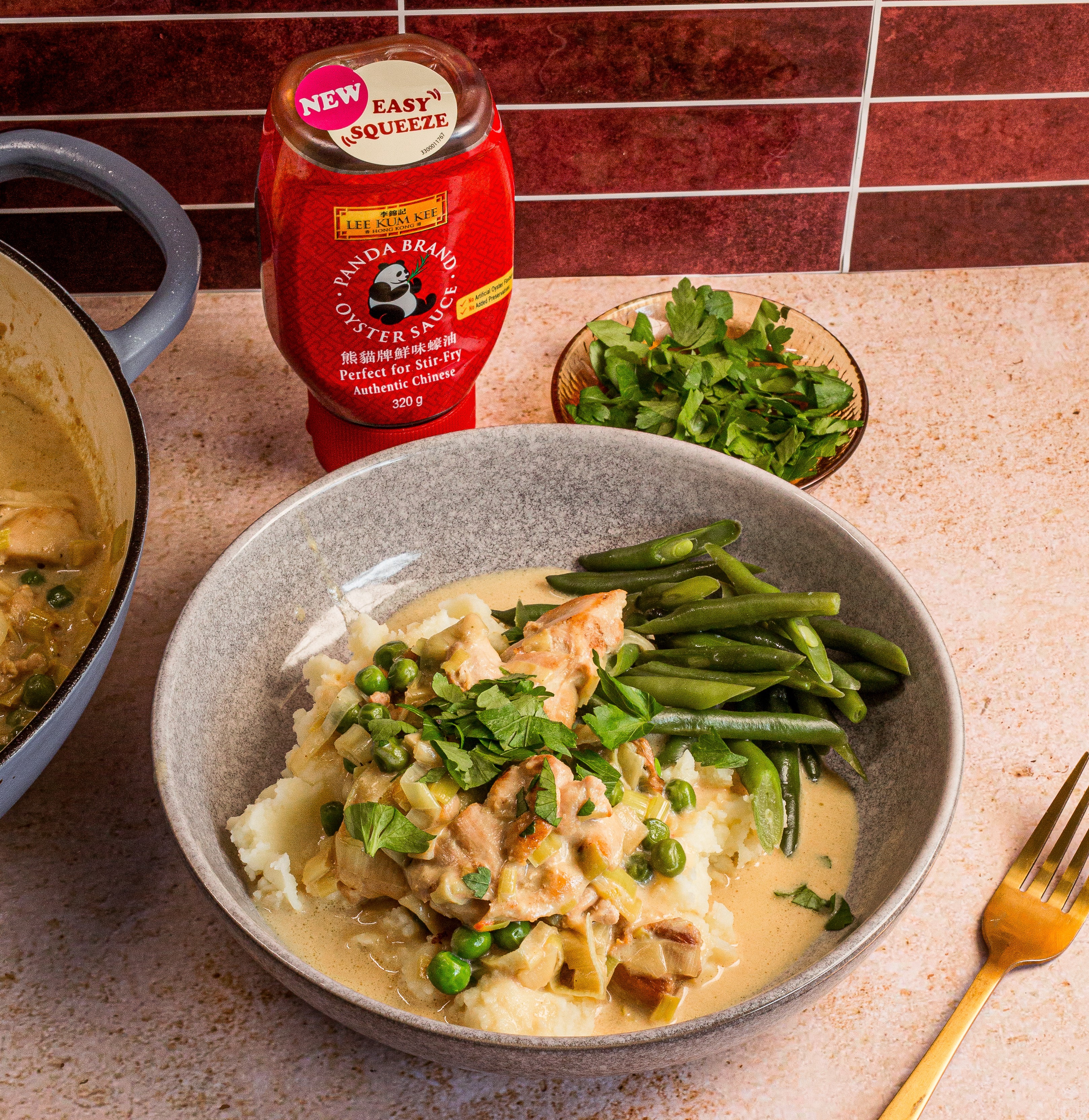 LKKCreamy Chicken with Leeks  Peas5410
