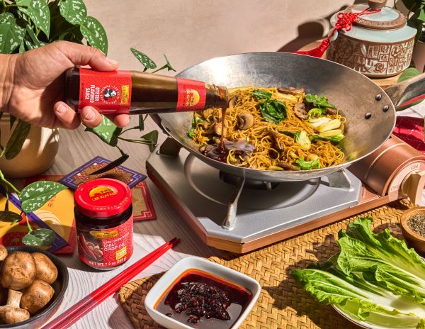 A longevity noodles recipe for Lunar New Year made with Lee Kum Kee sauces.