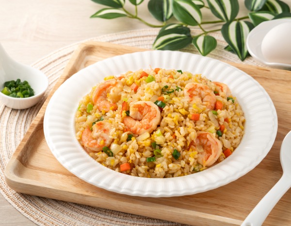 蒜香奶油蝦蛋炒飯