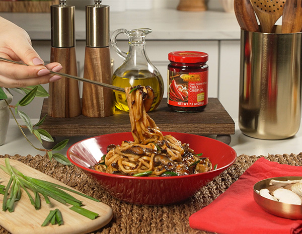 A Lunar New Year Recipe for Umami Mushroom Longevity Noodles.