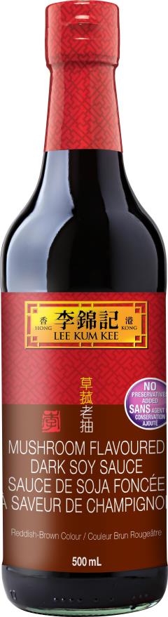 Mushroom Flavoured Dark Soy Sauce (No Added Preservatives), 500 ml, Bottle