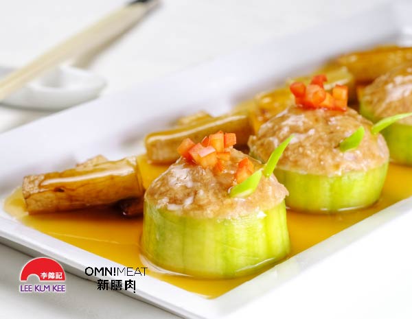 Stuffed Hairy Gourd with OmniMeat & Mushroom