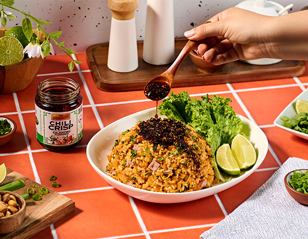 A Nam Khao Recipe for a Lao style crispy rice salad.