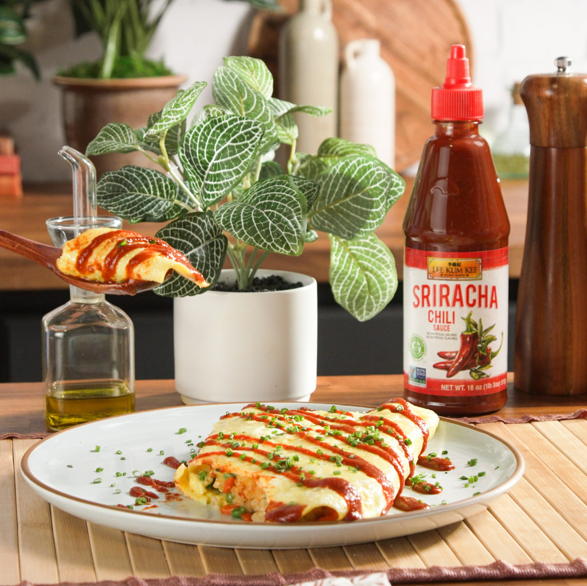 An easy omurice recipe made with Lee Kum Kee sauces.