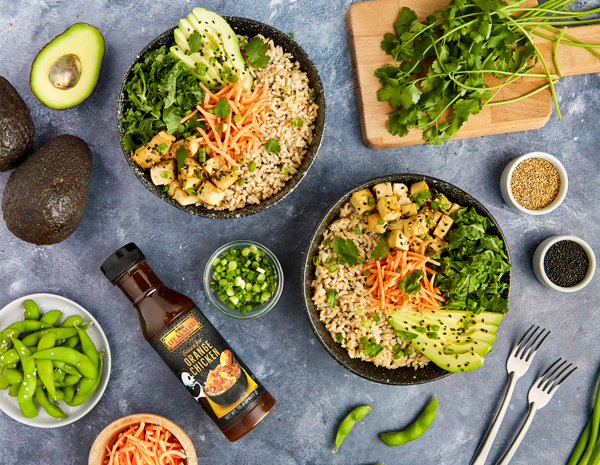 Orange Tofu Buddha Bowls