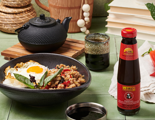 A Pad Kra Pao recipe for Thai basil chicken made with Lee Kum Kee sauces.