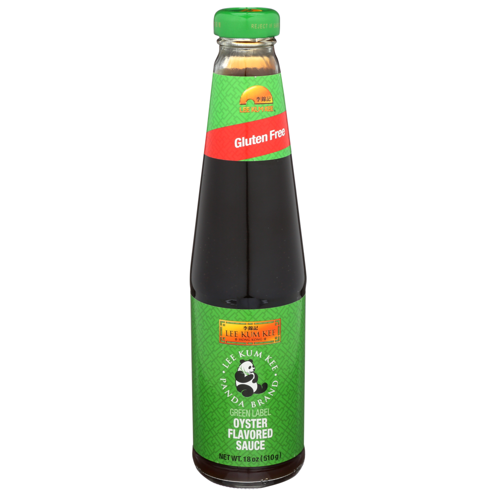 Panda Brand Green Label Oyster Sauce by Lee Kum Kee, 18 oz. bottle.