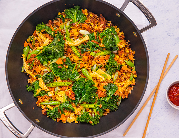 Plant Based _Pork_ Fried Rice-web