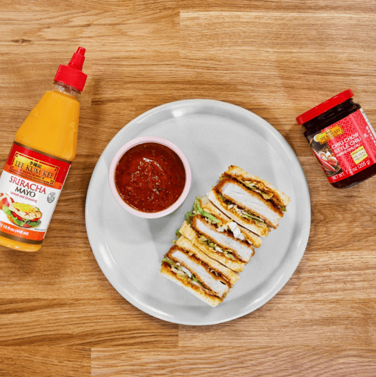 Pork Katsu San. with Chili Miso Aioli S