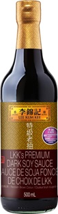 Sauce de soja foncée de choix de LKK, 500 ml, bouteille
