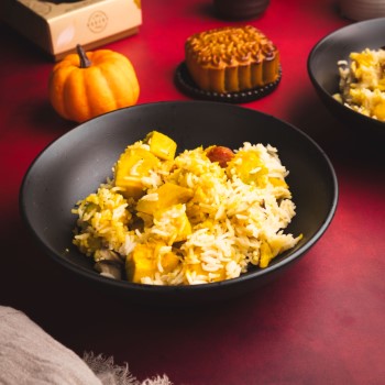 Une recette de riz à la citrouille pour la fête de la mi-automne.