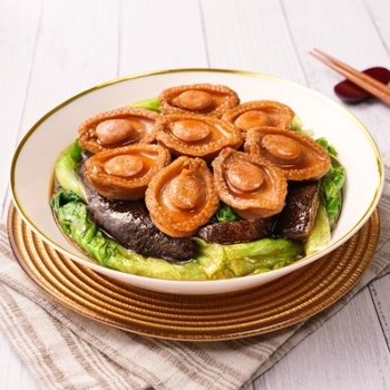 Braised Abalone with Shrimp Egg and Sea Cucumber