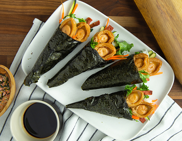 Recipe Abalone Hand Rolls