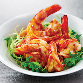 香煎酱汁虾