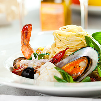 香辣海鲜意大利面