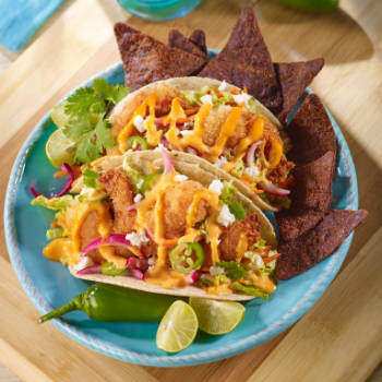 Recipe Baja Shrimp Taco with Sriracha Mayo