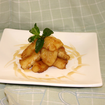 Recipe Banana with Coconut Lee Kum Kee Plum sauce
