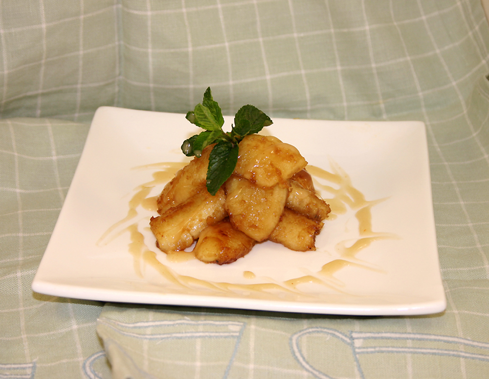 Recipe Banana with Coconut Lee Kum Kee Plum sauce