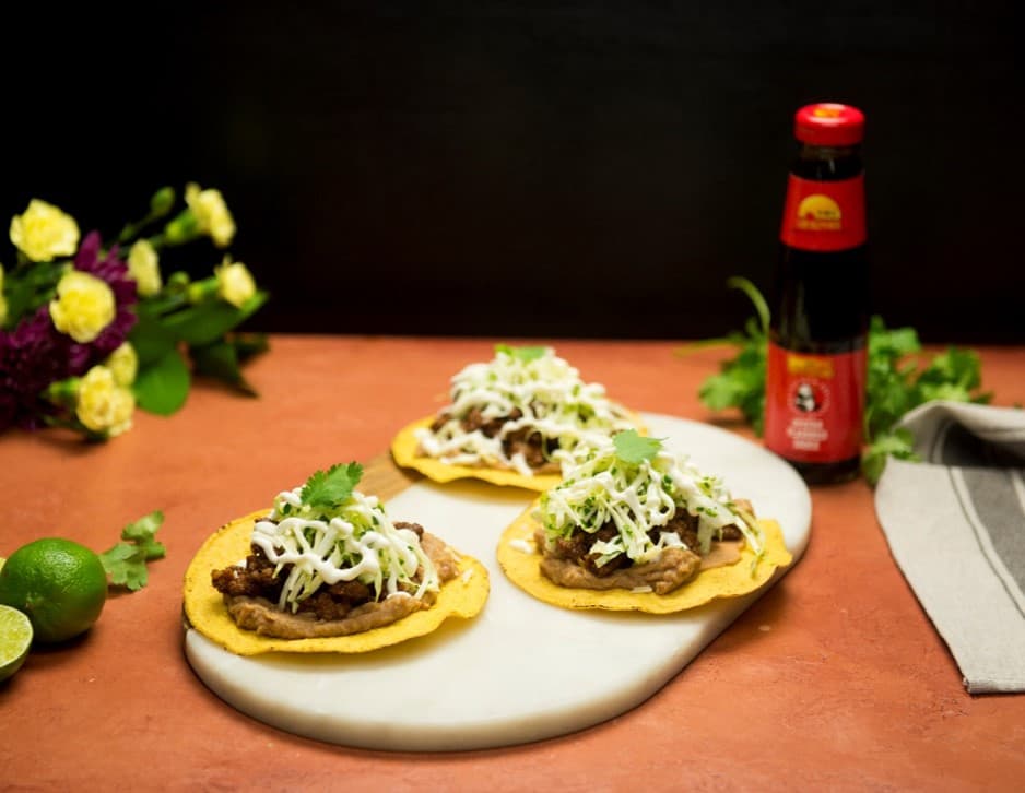 Recipe Beef Tostadas with Cilantro Lime Slaw
