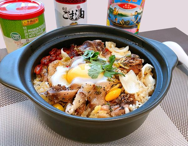 Recipe Braised Chicken and Rice in a Pot