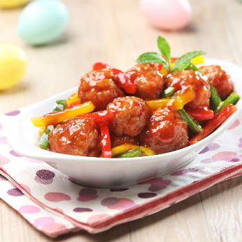 Recipe Braised Meatballs with Tomato Sauce and Cola