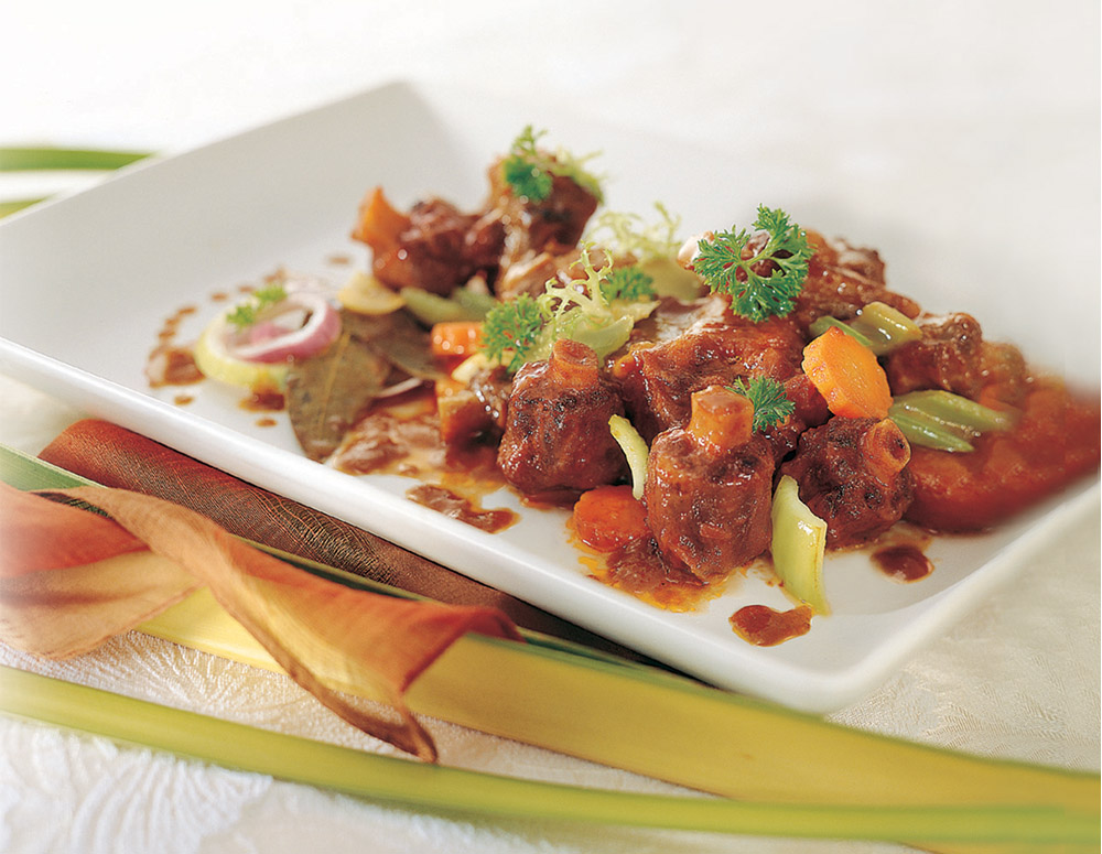 Recipe Braised Ox Tail with Red Wine