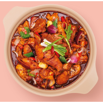 Hot and Spicy Chicken Hotpot 