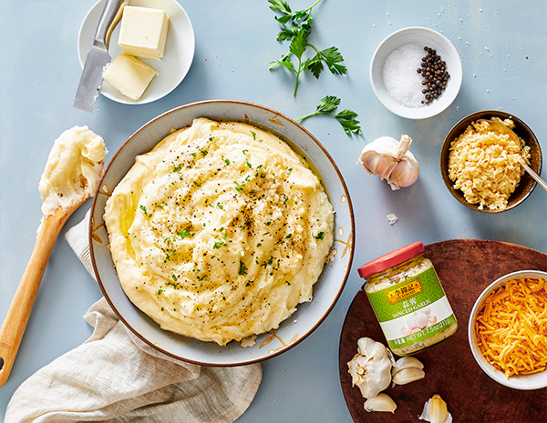Recipe Cheesy Garlic Mashed Potatoes