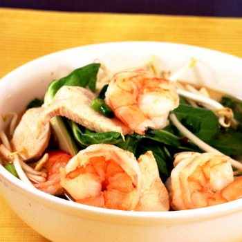 Recipe Chicken & Shrimp Soup with Chili Garlic Sauce