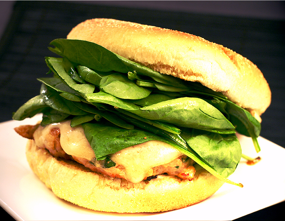 Recipe Chicken and Basil Burger