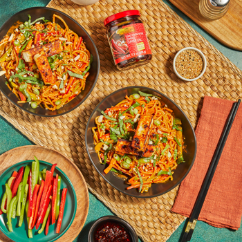 Recipe Chili Peanut Noodles with Halloumi S