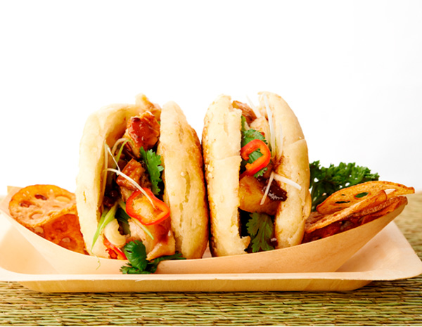 Recipe Chinese Buns with Sliced Pork Belly