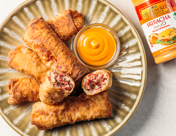 Recipe Corned Beef Reuben Egg Rolls