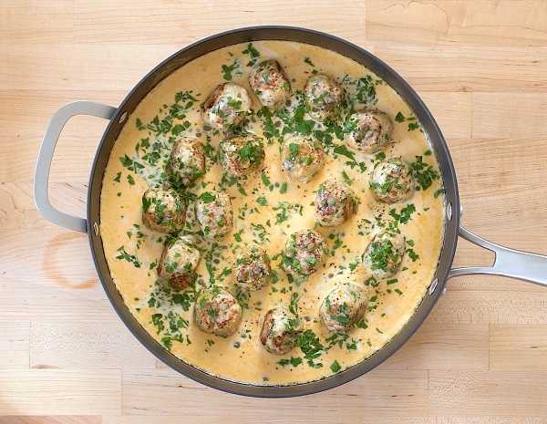 Recipe Creamy Chicken Piccata Meatballs