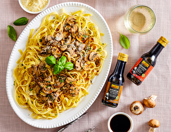 Recipe Creamy Mushroom Fettuccine