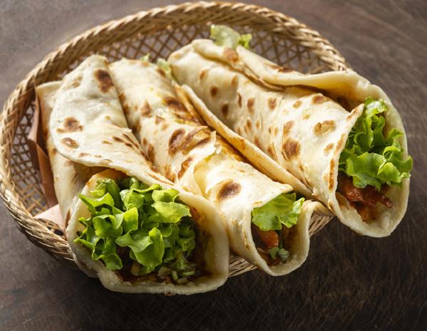 Recipe Double-Cooked Pork Wrap