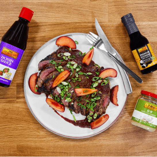 Recipe for Plum Hoisin BBQ Roasted Flank Steak S