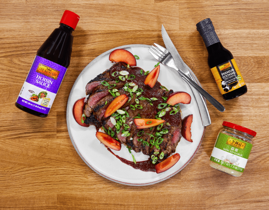 Recipe for Plum Hoisin BBQ Roasted Flank Steak