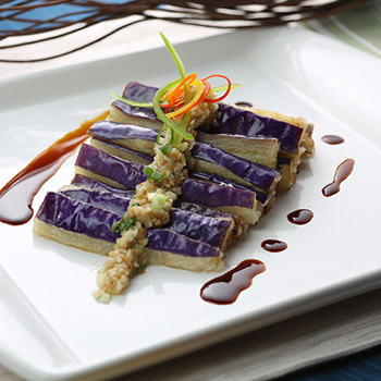 Recipe Garlic Flavored Steamed Eggplant