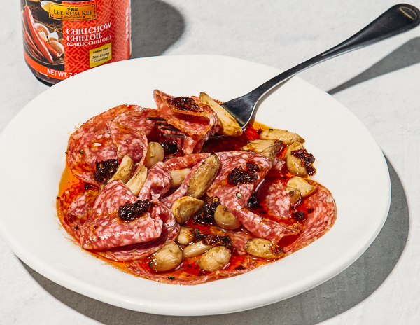 Recipe Garlic Pepper Salami Bites