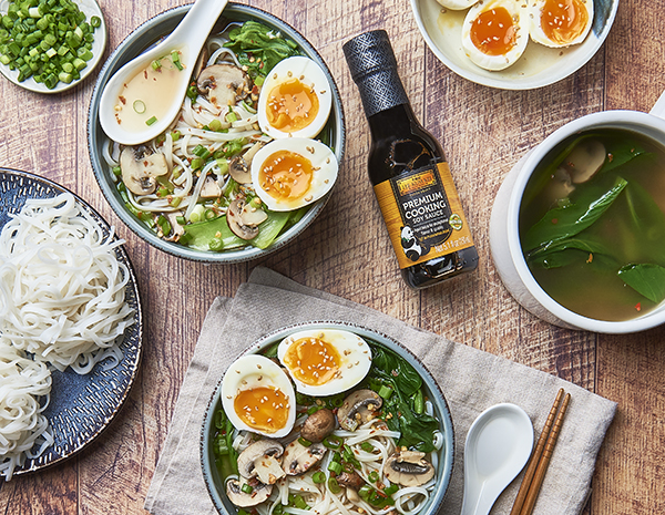 Recipe Ginger Garlic Noodle Soup with Bok Choy