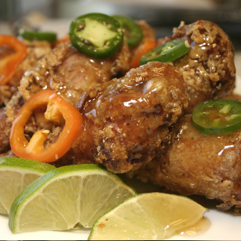 Recipe Ginger-Soy Fried Chicken with Plum Sauce