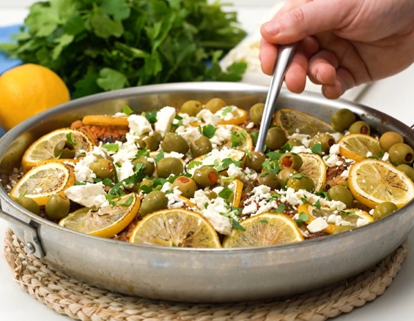 Recipe Greek Chicken and Rice Skillet