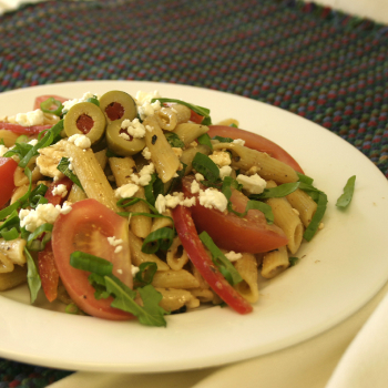 Recipe Greek Pasta with Black Bean Garlic Sauce