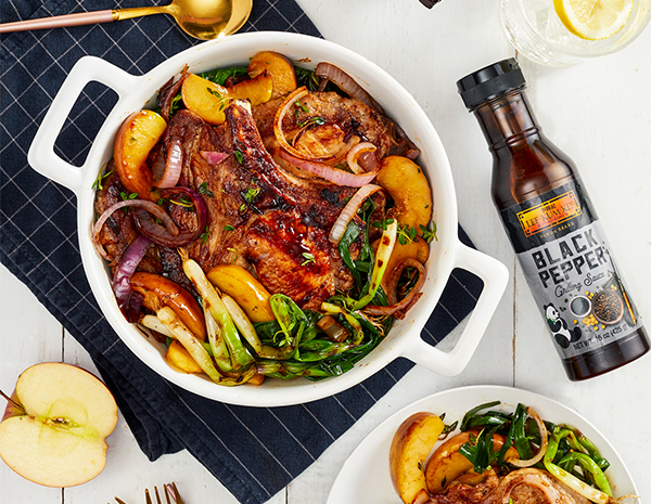 Recipe Grilled Black Pepper Pork Chops