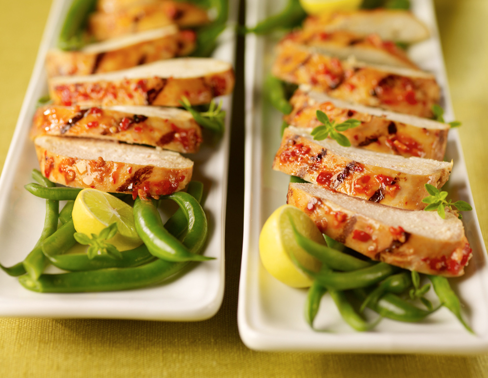 Recipe Grilled Chicken with String Beans