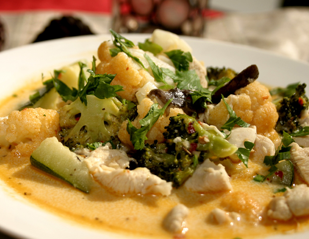 Recipe Hearty Chicken Vegetable Soup with Chili Garlic Sauce